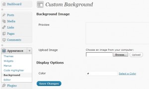 Enable WordPress 3 Custom Backgrounds